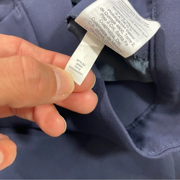 J Crew Mercantile Jamie Pants Elastic Waist Navy Blue - Picture 3 of 8